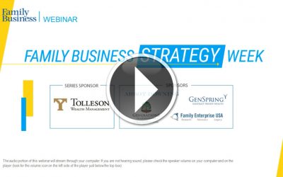 WATCH: The Future of Family Businesses: Social Distancing and New Business Models.