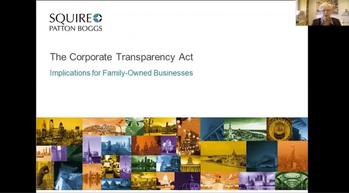 Important information that may affect you! Corporate Transparency Act - Webinar Recording