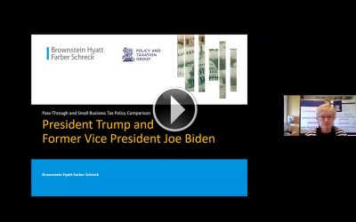 VIDEO: Pass Through and Small Business Legislation Under Trump or Biden