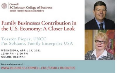 Connected Conversations – Family Businesses Contribution to the U.S. Economy: A Closer Look on April 14