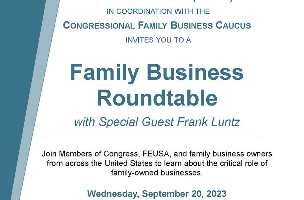 RSVP for Family Business Roundtable with Special Guest Frank Luntz
