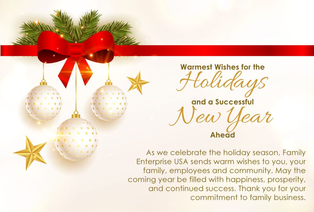 Holiday Message from Family Enterprise USA