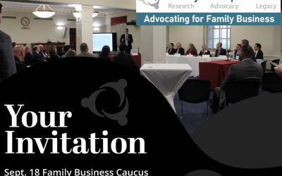 Don’t Miss the Fall Congressional Caucus Meeting on Family Business & Taxes