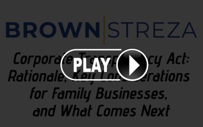 Corporate Transparency Act Insights from Matt Brown: Watch the Replay Now