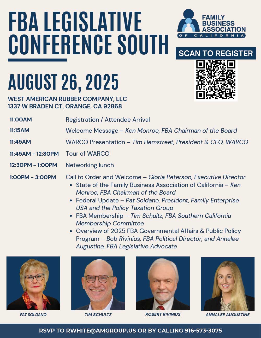 Register Today: FBA Southern California Legislative Conference