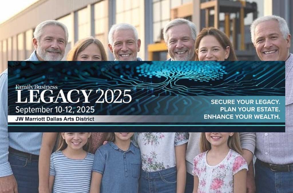 Enjoy 20% off your registration at Family Business Legacy