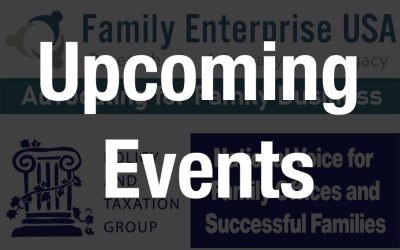 Family Business, Family Office Leaders See Full Schedule of Fourth Quarter Events