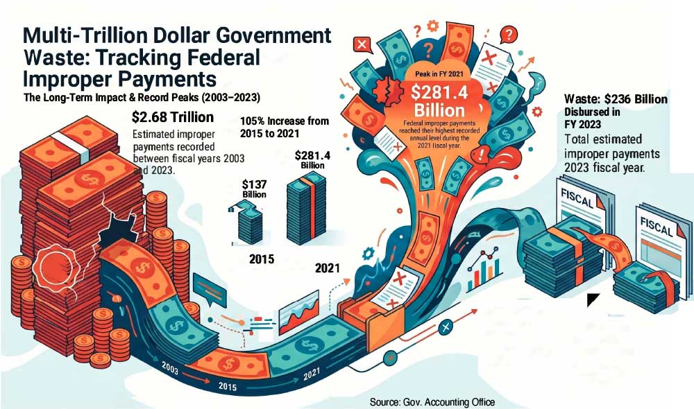 Multi-Trillion Dollar Government Waste: Tracking Federal Improper Payments